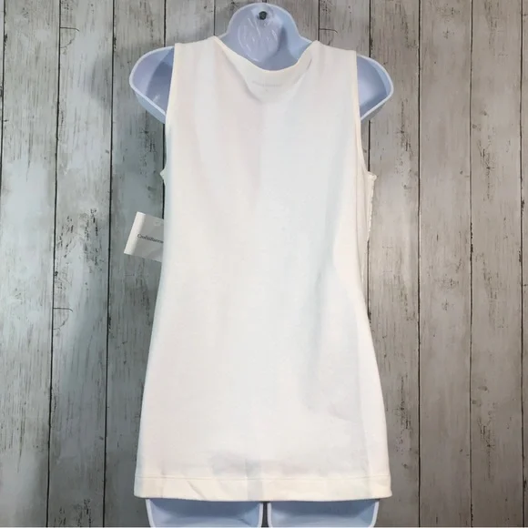 Croft & Barrow Lace Front Sleeveless Top NWT Medium - Picture 3 of 5